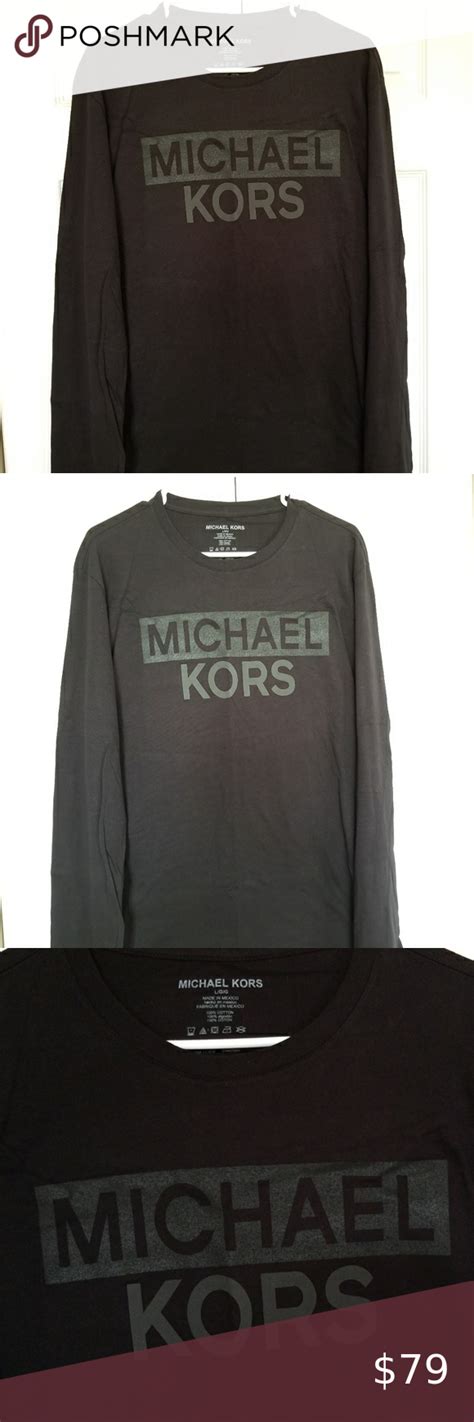 herren logo shirts michael kors|Michael Kors long sleeve shirts.